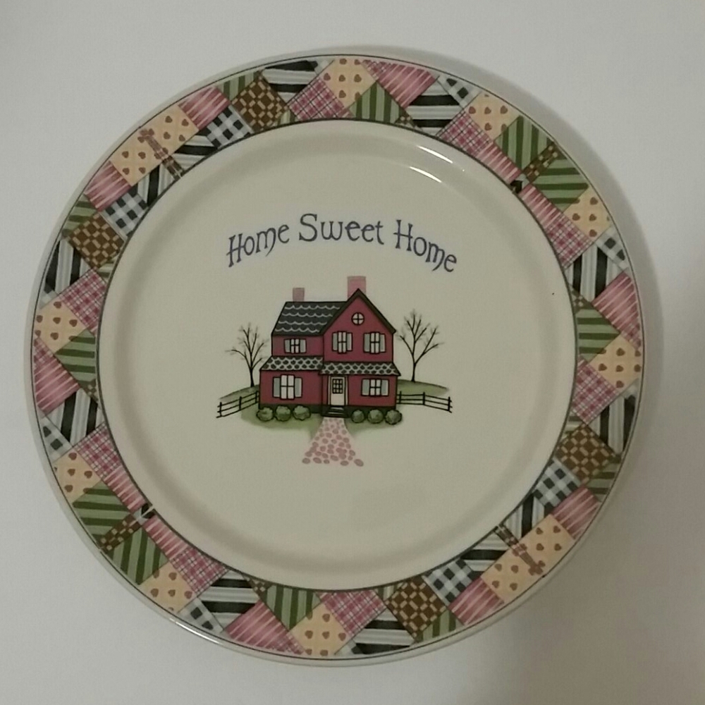 Home Sweet Home Stoneware Plate